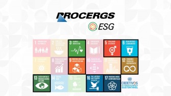 Os oito Objetivos de Desenvolvimento Sustentável da Agenda 2030 da ONU escolhidos pela Procergs: 3, 5, 6, 9, 12, 13, 16 e 17