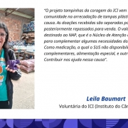 Leila Baumart é voluntária em Porto Alegre