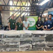 Microcomputadores doados pelo Programa Sustentare, em dezembro de 2025, &agrave; Secretaria de Desenvolvimento Social do RS